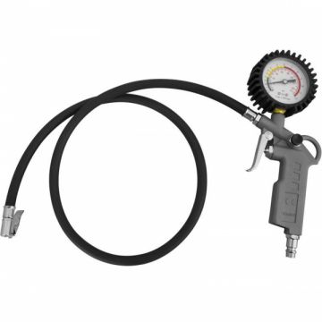 Pistol pentru umflarea anvelopelor cu manometru Gude 2831, 12 bari
